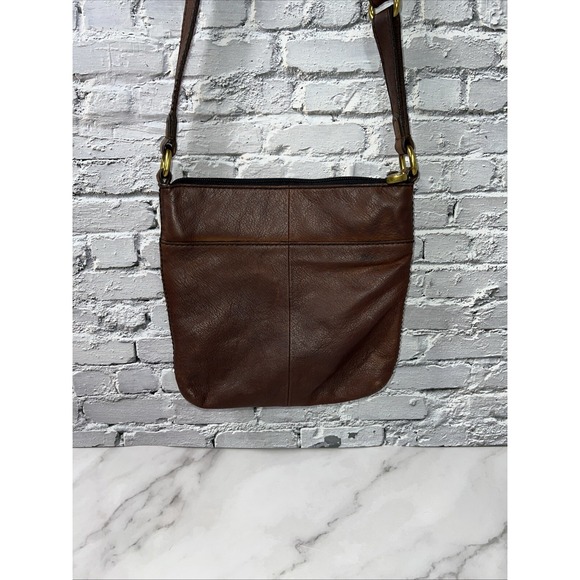 Fossil‎ Explorer Mini Crossbody Bag Cowhide Leather Brown ✅ - Picture 4 of 11